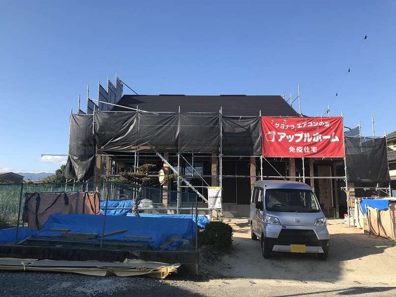 西与賀町S様邸の屋根工事