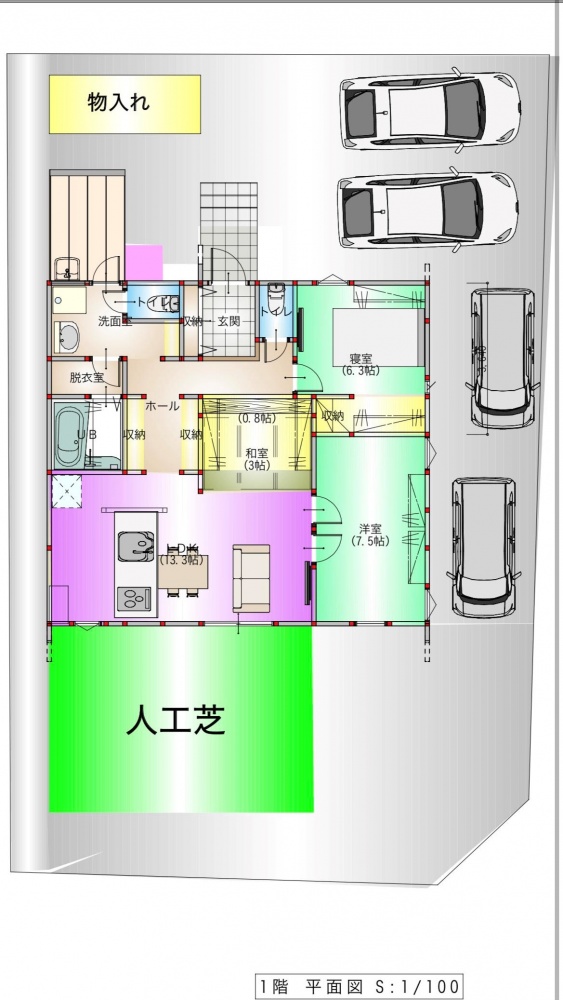 佐賀市丸目分譲地図面