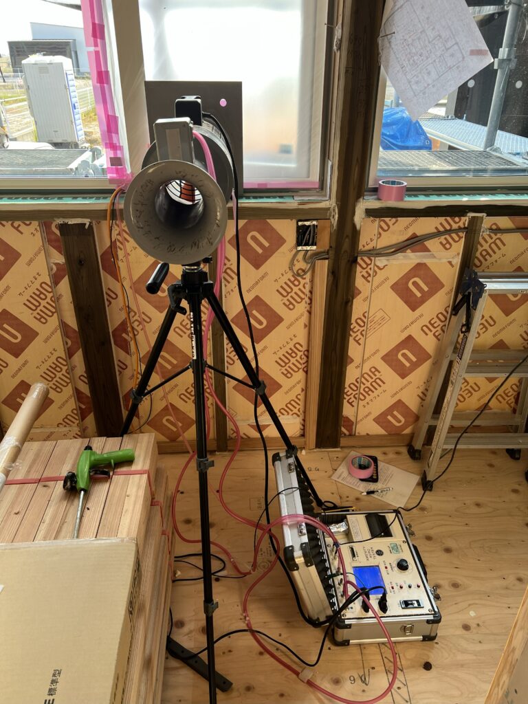 佐賀市Y様邸 気密測定