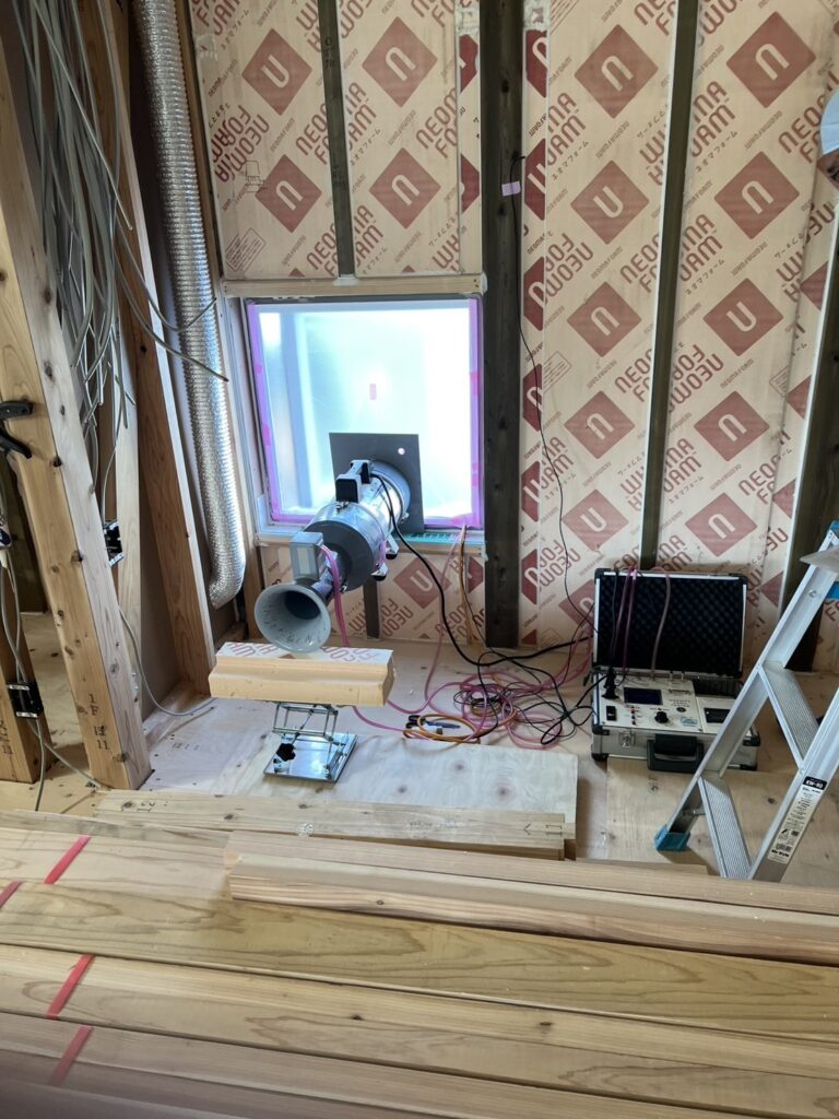 佐賀県 K様邸 気密測定